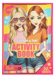 Libro de creatividad de moda Fashion and Fun A4 Besties