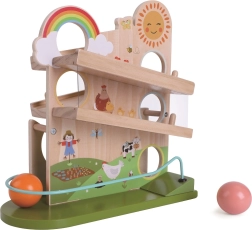 Pista de canicas de madera Granja Feliz 2Kids Toys