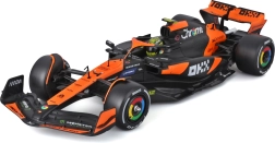 Modelo Bburago McLaren MCL38 1:24 en vitrina protectora