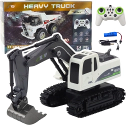 Excavadora RC de orugas 1:24 con luces y sonidos