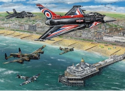 Puzzle espectáculo aéreo sobre Eastbourne 1000 piezas GIBSONS