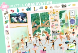 Puzzle de búsqueda Djeco Escuela de baile 100 piezas