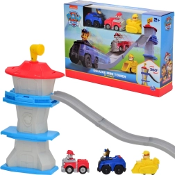 Torre deluxe Paw Patrol 3 en 1 con pista y 3 cochecitos