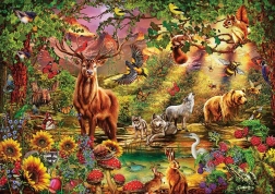 Rompecabezas de 1000 piezas ART PUZZLE bosque mágico