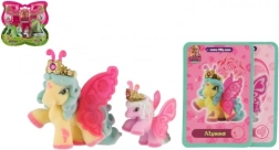 Filly Butterfly figuras familiares – set de 2 caballitos de peluche con accesorios