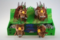 Llavero de búho de peluche