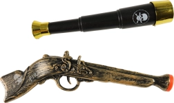 Set pirata: pistola y telescopio para niños