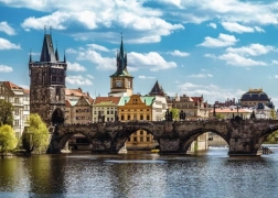 Colección checa: Praga – vista del Puente de Carlos, puzzle de 1000 piezas RAVENSBURGER