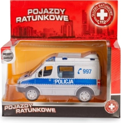 Modelo policial MERCEDES-BENZ Sprinter 1:50 con mecanismo pull-back de Daffi