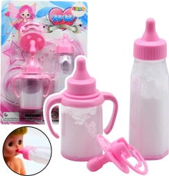 Set para muñecas con leche que desaparece y chupete