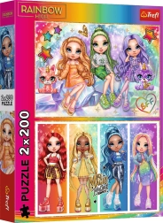 Puzle 2x200 – muñecas arcoíris RAINBOW HIGH