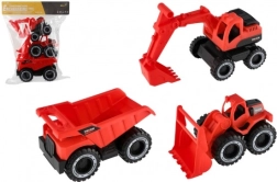 Juego de 3 coches de construcción de plástico 15–19 cm con inercia