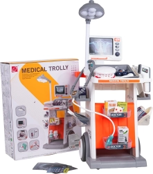 Mega carrito médico y odontológico para niños con accesorios y efectos de luz y sonido