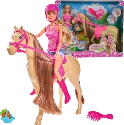Muñeca ecuestre Steffi Love con caballo y accesorios