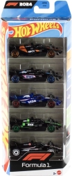 Hot Wheels Formula 1 – set de 5 coches metálicos 1:64