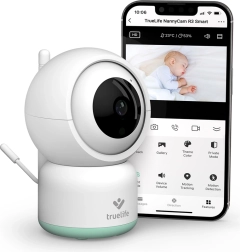 Vigilabebés con vídeo TrueLife NannyCam R3 Smart con Full HD y Wi‑Fi