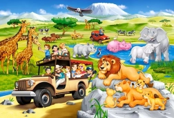 Puzzle Castorland Aventura en safari MAXI 40 piezas