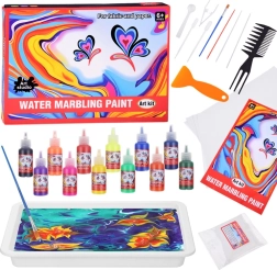 Set de marmoleado en agua Ebru – 12 colores