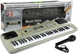 Instrumento de teclado electrónico con micrófono