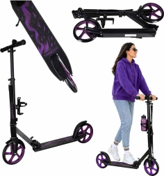 Patinete urbano plegable Trike Fix 200 mm negro-morado