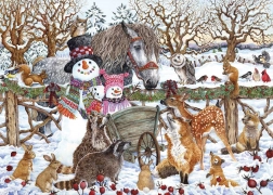 Puzzle Dos muñecos de nieve, 500 piezas ALIPSON