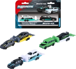 Majorette Mercedes-AMG con remolque: modelo metálico con partes móviles