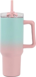 Gran vaso térmico con pajita 1,2 l