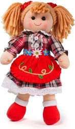 Muñeca de tela Bigjigs Toys Mandie 34 cm
