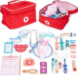 Set médico de madera con bolsa para niños, 28 piezas ECOTOYS