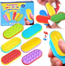 Juguetes fidget sensoriales magnéticos deslizantes – set de 6 uds.