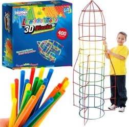 Kit de construcción de pajitas luminosas 400 uds Woopie