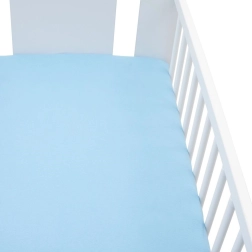 Sábana de jersey para cuna new baby 120 × 60 azul