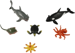 Set de animales marinos en caja