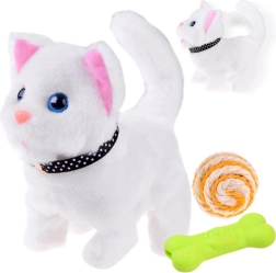 Gatito de peluche interactivo: camina, maúlla y mueve la cola
