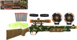 Rifle de plástico con mira y balas de espuma, 51 cm