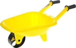 Carretilla de plástico para niños amarilla 60 × 25 × 30 cm