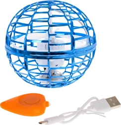 Bola voladora con control por gestos y luces LED – Azul