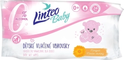 Toallitas húmedas infantiles con caléndula LINTEO Baby 24 uds