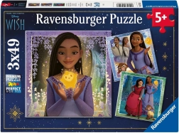 Puzzle Ravensburger Disney Wish 3×49 piezas