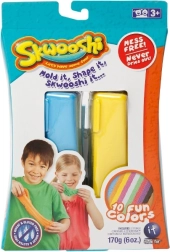 Set creativo Skwooshi – 2 plastilinas y moldes de medios de transporte