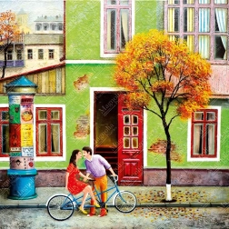 Puzzle Beso de otoño 1023 piezas