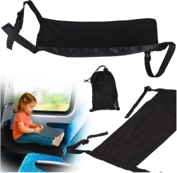 Cama de viaje y extensión de asiento para niños en avión y tren