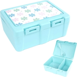 Caja de desayuno con 2 compartimentos y spork 1 l