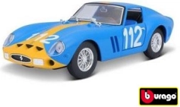 Kit de montaje de modelo metálico BBURAGO FERRARI 250 GTO 1:24 – azul