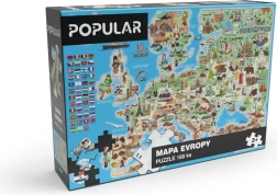 Popular Puzzle mapa de Europa 160 piezas