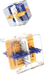 Cubo laberinto 3D de 9 cm – juego de rompecabezas colorido