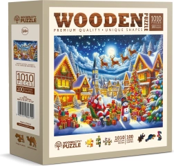 Puzzle de madera El viaje navideño de Santa