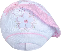 Boina tejida New Baby rosa claro para niños de 3–4 años
