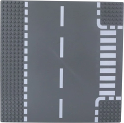 Base de construcción: carretera con paso de peatones 26 × 26 cm