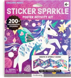 Set de pegatinas brillantes con Unicornios Mágicos